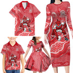 Dolphins NAIDOC Week 2026 Family Matching Long Sleeve Bodycon Dress and Hawaiian Shirt First Nations of Australia Aboriginal Mascot Rugby