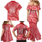 Dolphins NAIDOC Week 2026 Family Matching Mermaid Dress and Hawaiian Shirt First Nations of Australia Aboriginal Mascot Rugby
