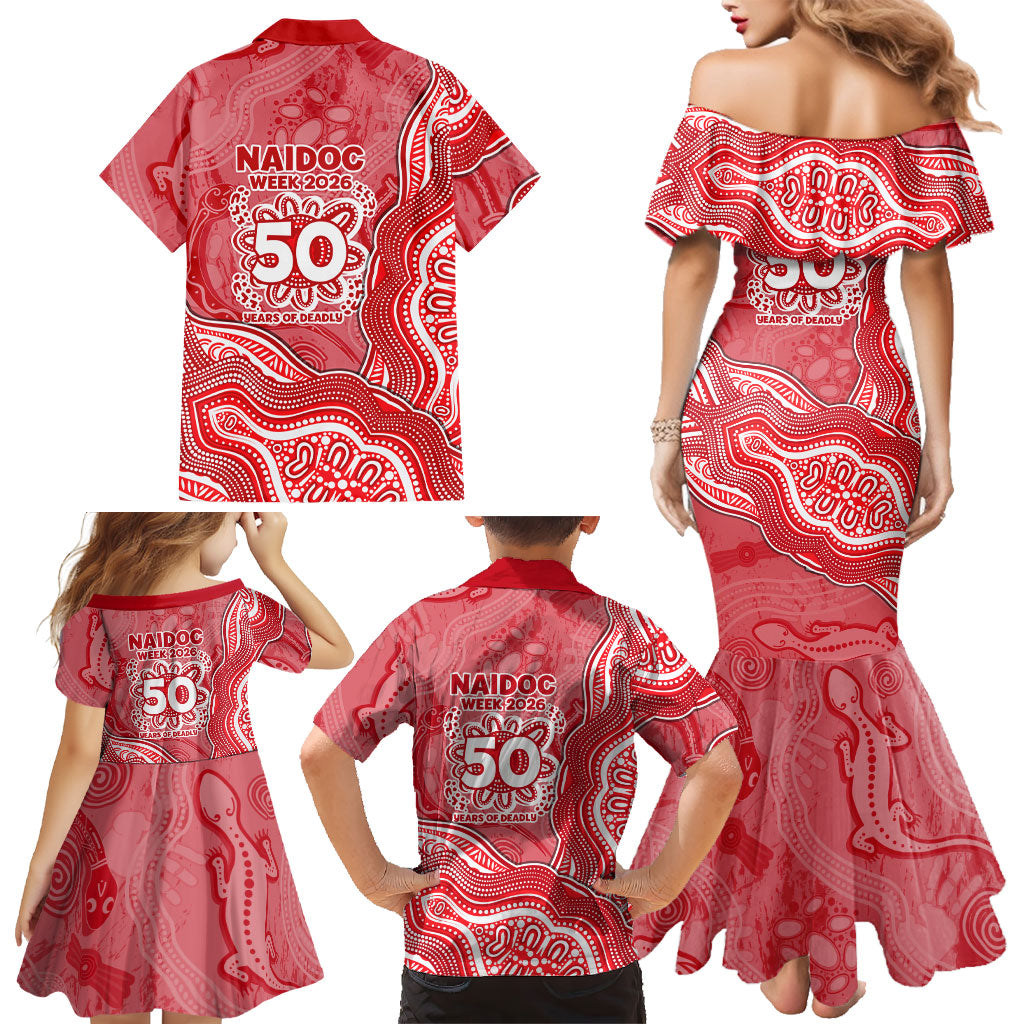 Dolphins NAIDOC Week 2026 Family Matching Mermaid Dress and Hawaiian Shirt First Nations of Australia Aboriginal Mascot Rugby