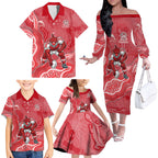 Dolphins NAIDOC Week 2026 Family Matching Off The Shoulder Long Sleeve Dress and Hawaiian Shirt First Nations of Australia Aboriginal Mascot Rugby