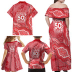 Dolphins NAIDOC Week 2026 Family Matching Off Shoulder Maxi Dress and Hawaiian Shirt First Nations of Australia Aboriginal Mascot Rugby