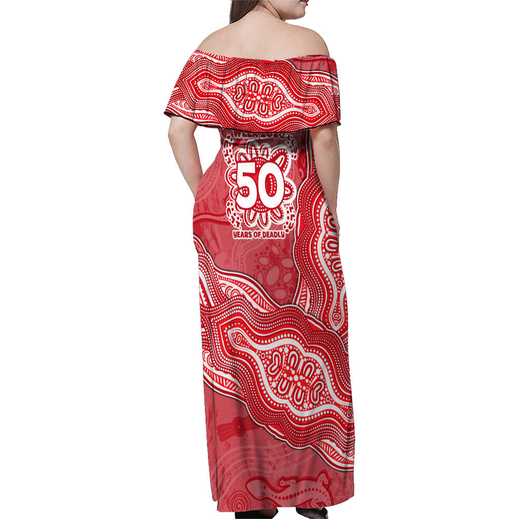 Dolphins NAIDOC Week 2026 Family Matching Off Shoulder Maxi Dress and Hawaiian Shirt First Nations of Australia Aboriginal Mascot Rugby