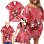 Dolphins NAIDOC Week 2026 Family Matching Off Shoulder Short Dress and Hawaiian Shirt First Nations of Australia Aboriginal Mascot Rugby