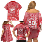 Dolphins NAIDOC Week 2026 Family Matching Off Shoulder Short Dress and Hawaiian Shirt First Nations of Australia Aboriginal Mascot Rugby