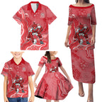 Dolphins NAIDOC Week 2026 Family Matching Puletasi and Hawaiian Shirt First Nations of Australia Aboriginal Mascot Rugby