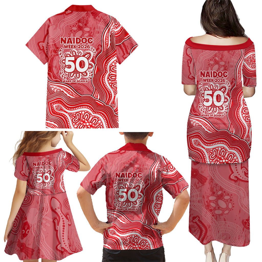 Dolphins NAIDOC Week 2026 Family Matching Puletasi and Hawaiian Shirt First Nations of Australia Aboriginal Mascot Rugby