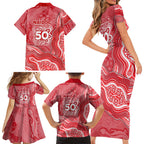Dolphins NAIDOC Week 2026 Family Matching Short Sleeve Bodycon Dress and Hawaiian Shirt First Nations of Australia Aboriginal Mascot Rugby