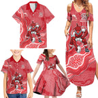 Dolphins NAIDOC Week 2026 Family Matching Summer Maxi Dress and Hawaiian Shirt First Nations of Australia Aboriginal Mascot Rugby