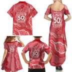 Dolphins NAIDOC Week 2026 Family Matching Summer Maxi Dress and Hawaiian Shirt First Nations of Australia Aboriginal Mascot Rugby