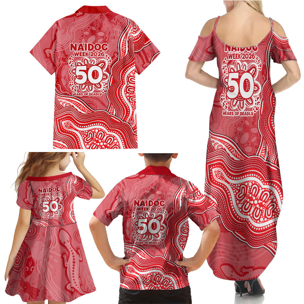 Dolphins NAIDOC Week 2026 Family Matching Summer Maxi Dress and Hawaiian Shirt First Nations of Australia Aboriginal Mascot Rugby