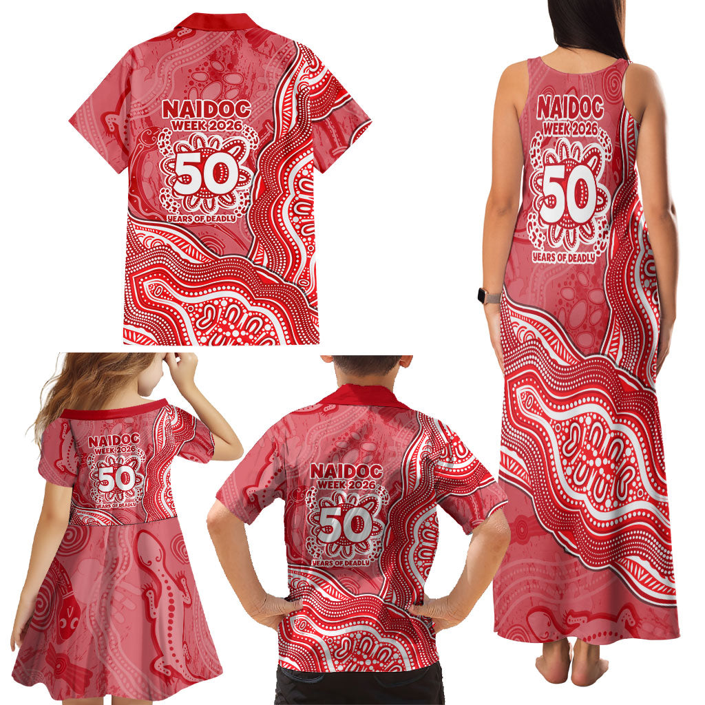 Dolphins NAIDOC Week 2026 Family Matching Tank Maxi Dress and Hawaiian Shirt First Nations of Australia Aboriginal Mascot Rugby