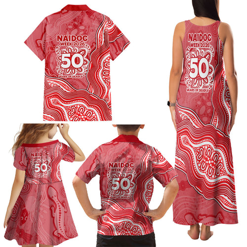 Dolphins NAIDOC Week 2026 Family Matching Tank Maxi Dress and Hawaiian Shirt First Nations of Australia Aboriginal Mascot Rugby