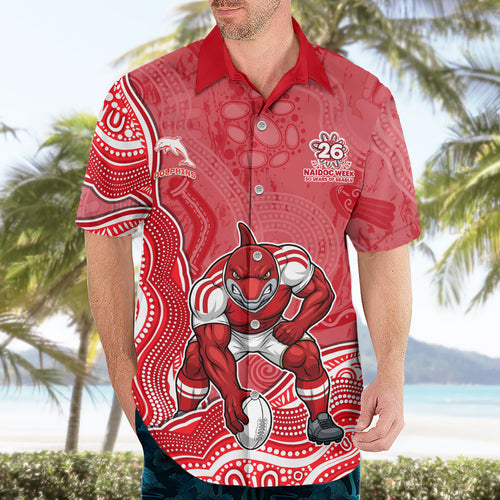 Dolphins NAIDOC Week 2026 Hawaiian Shirt First Nations of Australia Aboriginal Mascot Rugby