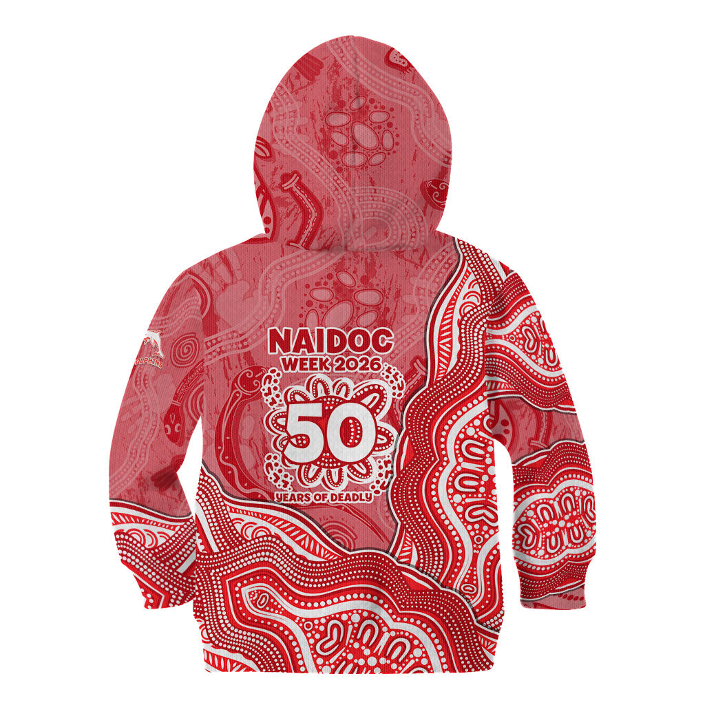 Dolphins NAIDOC Week 2026 Kid Hoodie First Nations of Australia Aboriginal Mascot Rugby