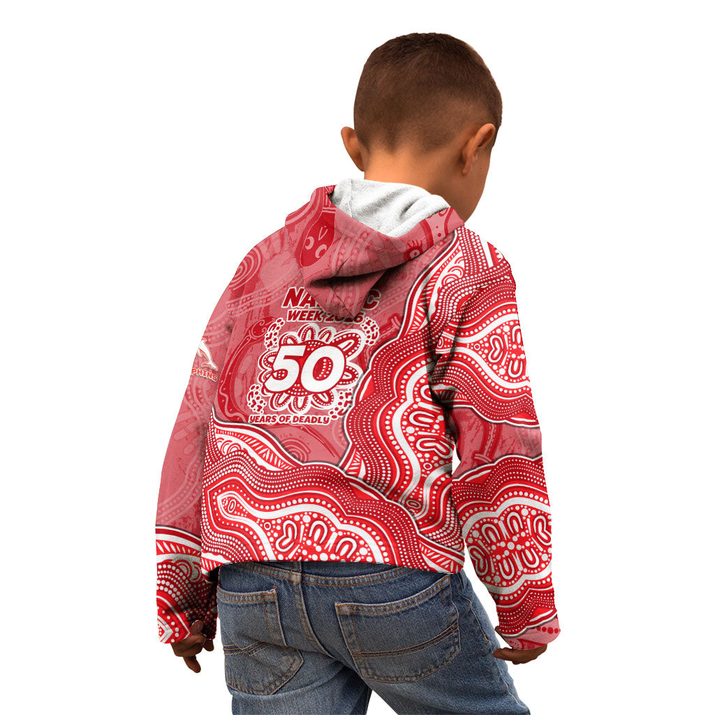 Dolphins NAIDOC Week 2026 Kid Hoodie First Nations of Australia Aboriginal Mascot Rugby