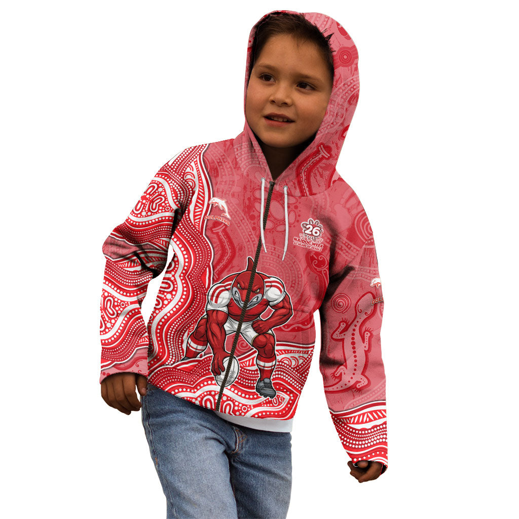 Dolphins NAIDOC Week 2026 Kid Hoodie First Nations of Australia Aboriginal Mascot Rugby