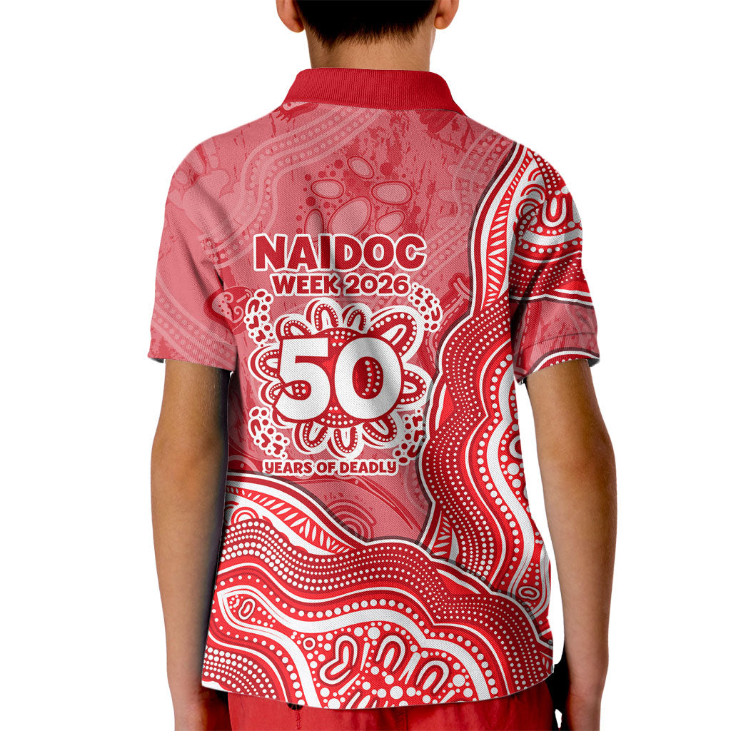 Dolphins NAIDOC Week 2026 Kid Polo Shirt First Nations of Australia Aboriginal Mascot Rugby