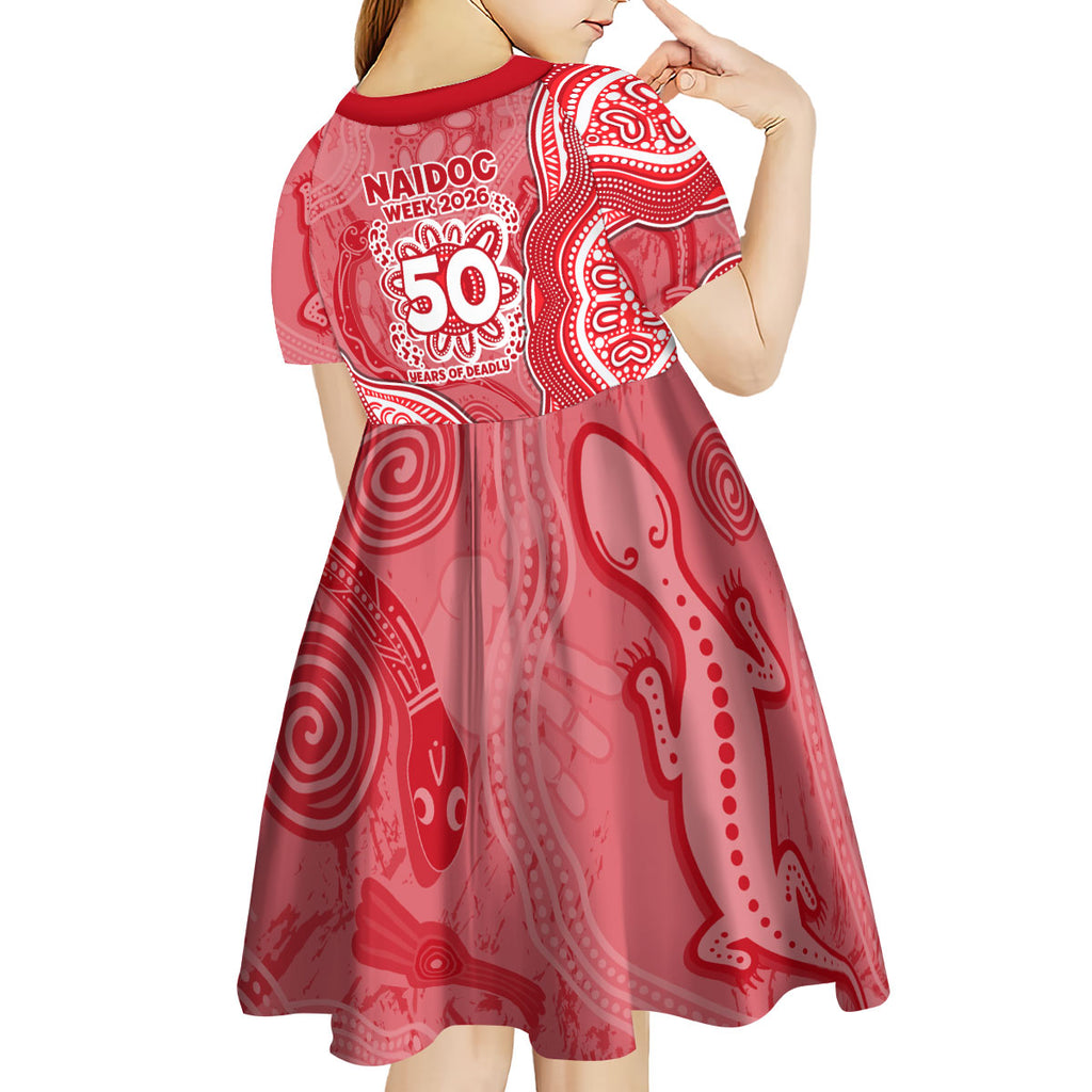 Dolphins NAIDOC Week 2026 Kid Short Sleeve Dress First Nations of Australia Aboriginal Mascot Rugby