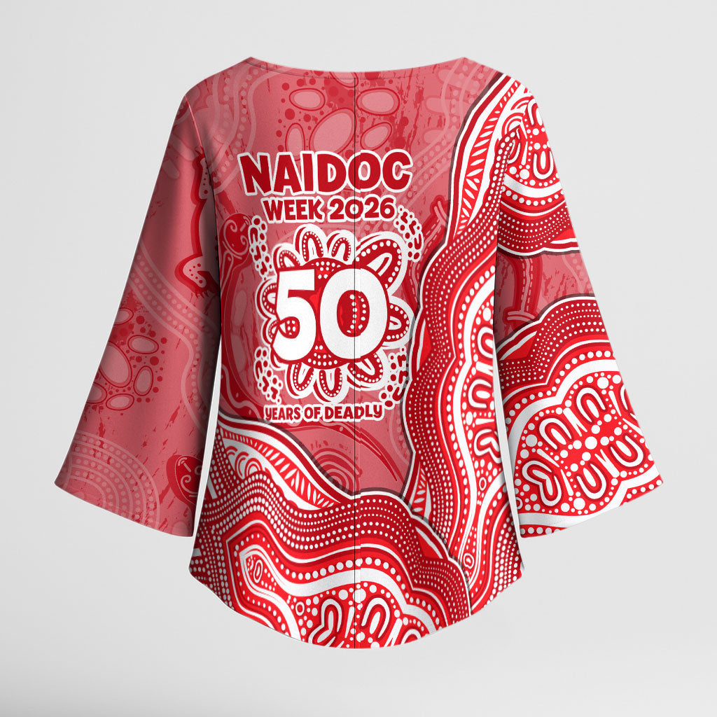 Dolphins NAIDOC Week 2026 Kimono Sleeve Blouse First Nations of Australia Aboriginal Mascot Rugby