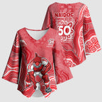 Dolphins NAIDOC Week 2026 Kimono Sleeve Blouse First Nations of Australia Aboriginal Mascot Rugby
