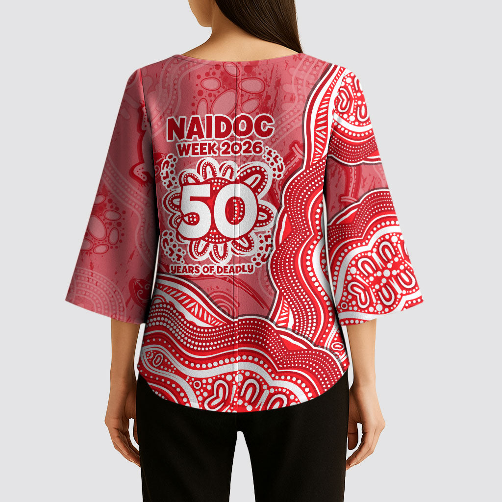 Dolphins NAIDOC Week 2026 Kimono Sleeve Blouse First Nations of Australia Aboriginal Mascot Rugby