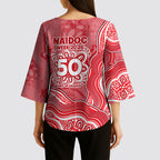 Dolphins NAIDOC Week 2026 Kimono Sleeve Blouse First Nations of Australia Aboriginal Mascot Rugby
