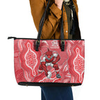 Dolphins NAIDOC Week 2026 Leather Tote Bag First Nations of Australia Aboriginal Mascot Rugby