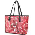 Dolphins NAIDOC Week 2026 Leather Tote Bag First Nations of Australia Aboriginal Mascot Rugby