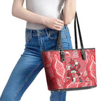 Dolphins NAIDOC Week 2026 Leather Tote Bag First Nations of Australia Aboriginal Mascot Rugby