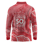 Dolphins NAIDOC Week 2026 Long Sleeve Polo Shirt First Nations of Australia Aboriginal Mascot Rugby