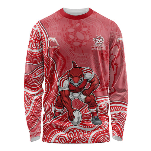 Dolphins NAIDOC Week 2026 Long Sleeve Shirt First Nations of Australia Aboriginal Mascot Rugby