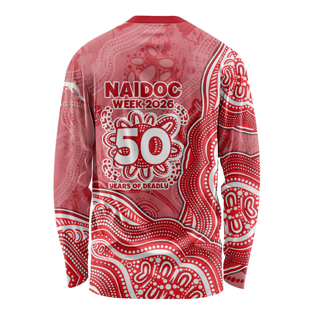 Dolphins NAIDOC Week 2026 Long Sleeve Shirt First Nations of Australia Aboriginal Mascot Rugby