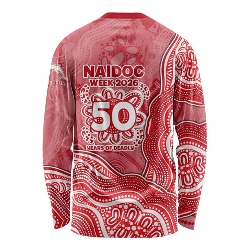 Dolphins NAIDOC Week 2026 Long Sleeve Shirt First Nations of Australia Aboriginal Mascot Rugby