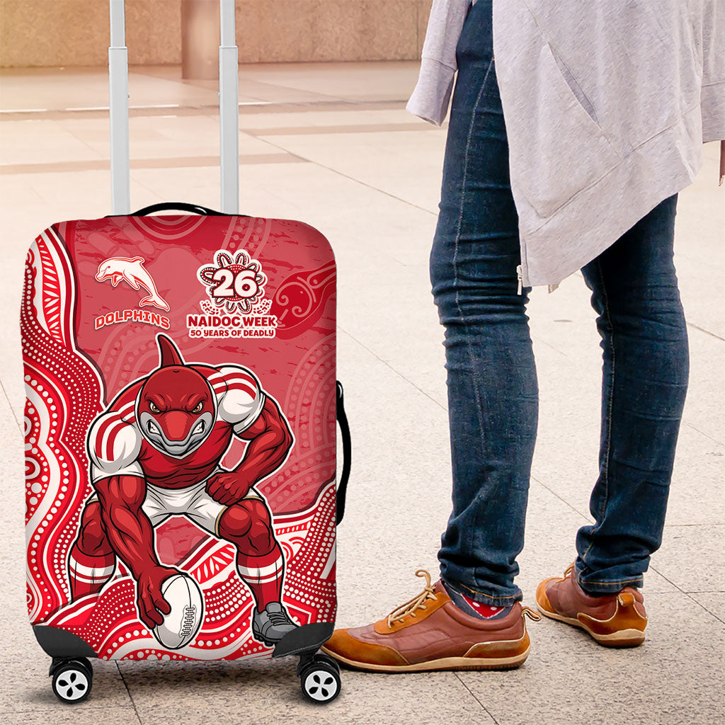 Dolphins NAIDOC Week 2026 Luggage Cover First Nations of Australia Aboriginal Mascot Rugby