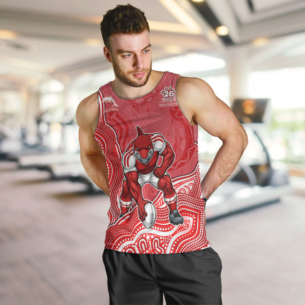 Dolphins NAIDOC Week 2026 Men Tank Top First Nations of Australia Aboriginal Mascot Rugby