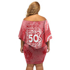 Dolphins NAIDOC Week 2026 Off Shoulder Short Dress First Nations of Australia Aboriginal Mascot Rugby