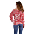 Dolphins NAIDOC Week 2026 Off Shoulder Sweater First Nations of Australia Aboriginal Mascot Rugby