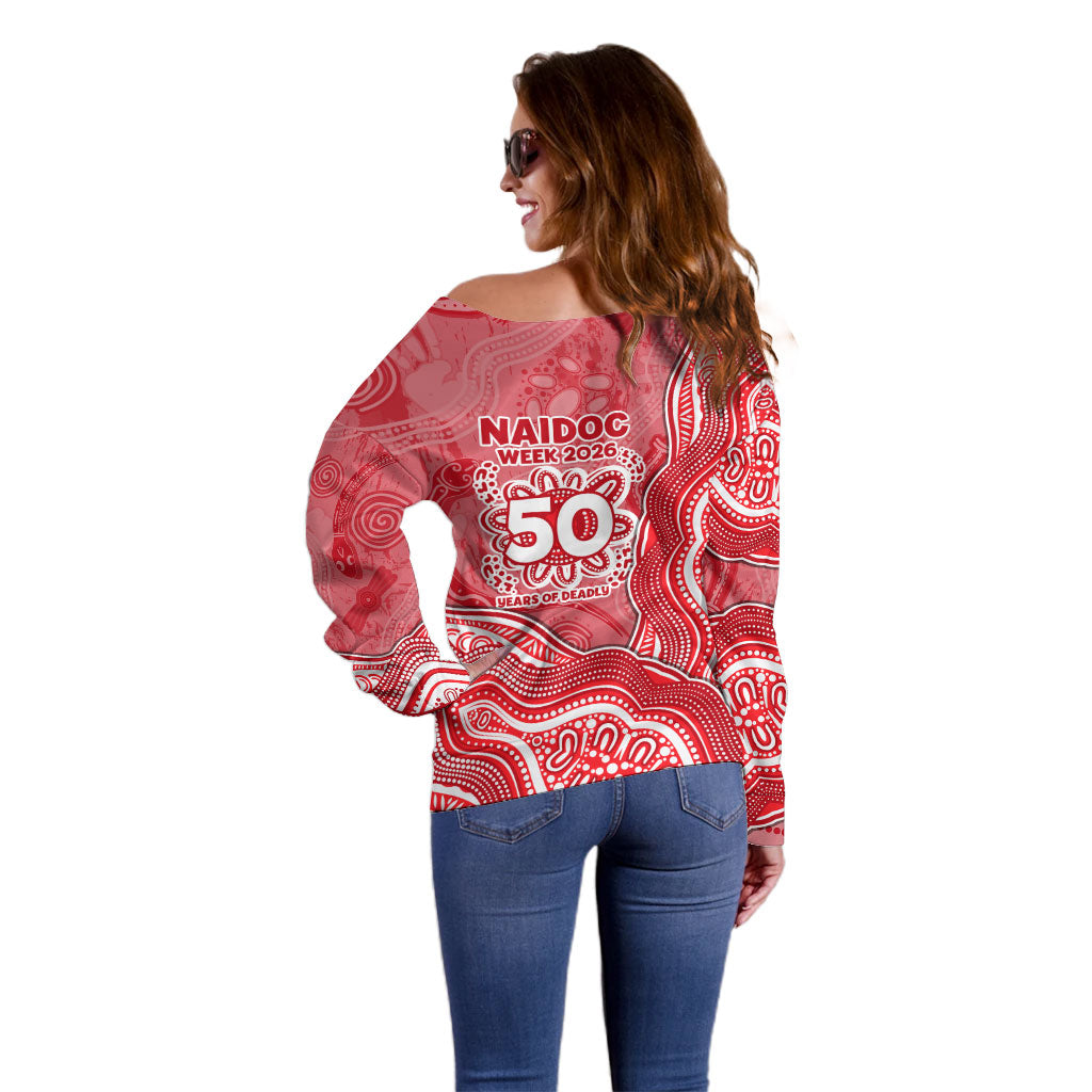 Dolphins NAIDOC Week 2026 Off Shoulder Sweater First Nations of Australia Aboriginal Mascot Rugby