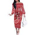 Dolphins NAIDOC Week 2026 Off The Shoulder Long Sleeve Dress First Nations of Australia Aboriginal Mascot Rugby