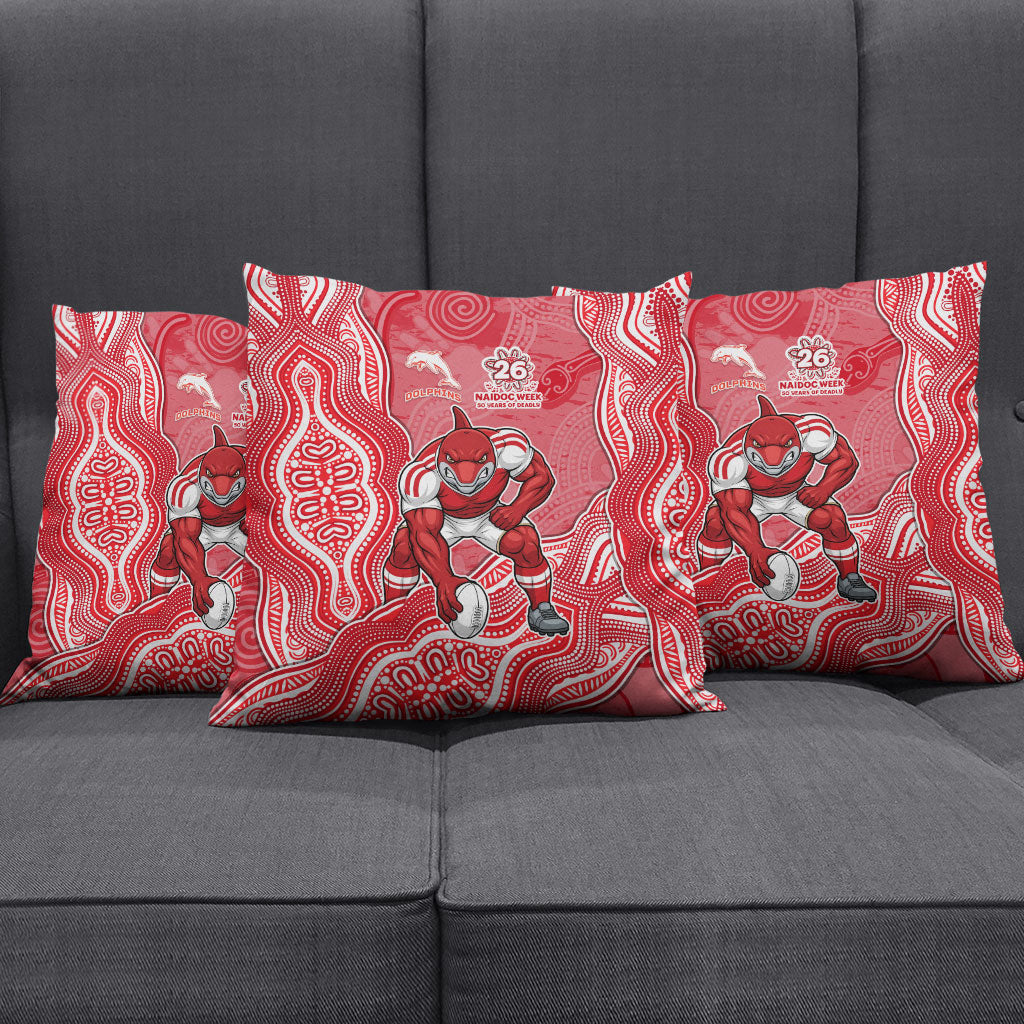 Dolphins NAIDOC Week 2026 Pillow Cover First Nations of Australia Aboriginal Mascot Rugby