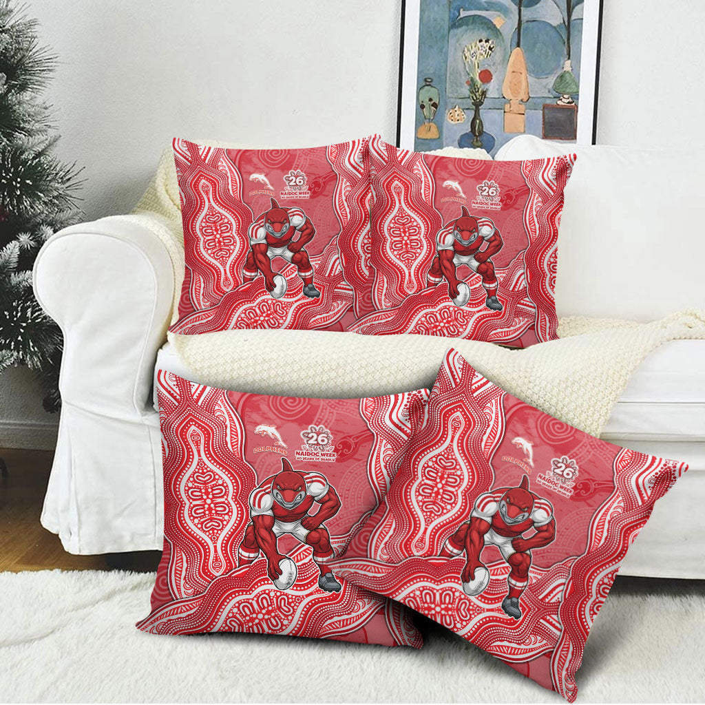 Dolphins NAIDOC Week 2026 Pillow Cover First Nations of Australia Aboriginal Mascot Rugby