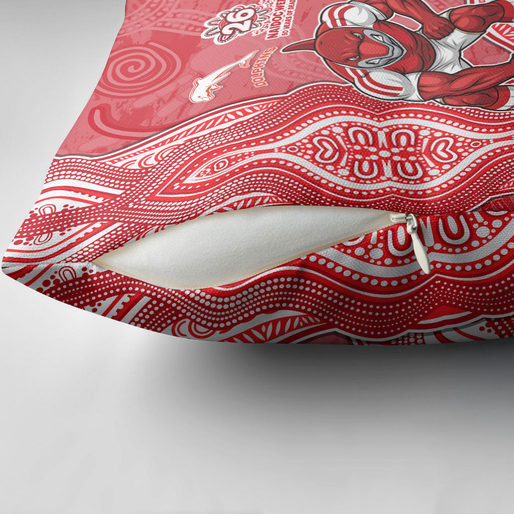 Dolphins NAIDOC Week 2026 Pillow Cover First Nations of Australia Aboriginal Mascot Rugby