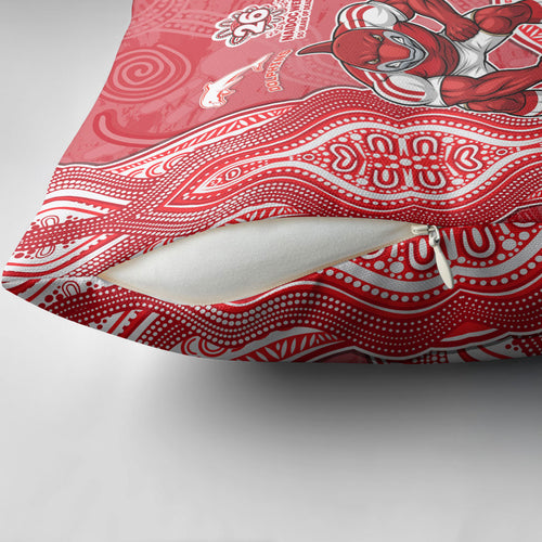 Dolphins NAIDOC Week 2026 Pillow Cover First Nations of Australia Aboriginal Mascot Rugby