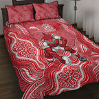 Dolphins NAIDOC Week 2026 Quilt Bed Set First Nations of Australia Aboriginal Mascot Rugby
