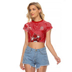 Dolphins NAIDOC Week 2026 Raglan Cropped T Shirt First Nations of Australia Aboriginal Mascot Rugby