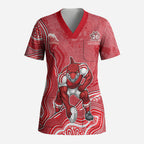 Dolphins NAIDOC Week 2026 Scrub Top First Nations of Australia Aboriginal Mascot Rugby