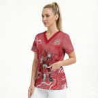 Dolphins NAIDOC Week 2026 Scrub Top First Nations of Australia Aboriginal Mascot Rugby