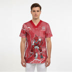 Dolphins NAIDOC Week 2026 Scrub Top First Nations of Australia Aboriginal Mascot Rugby
