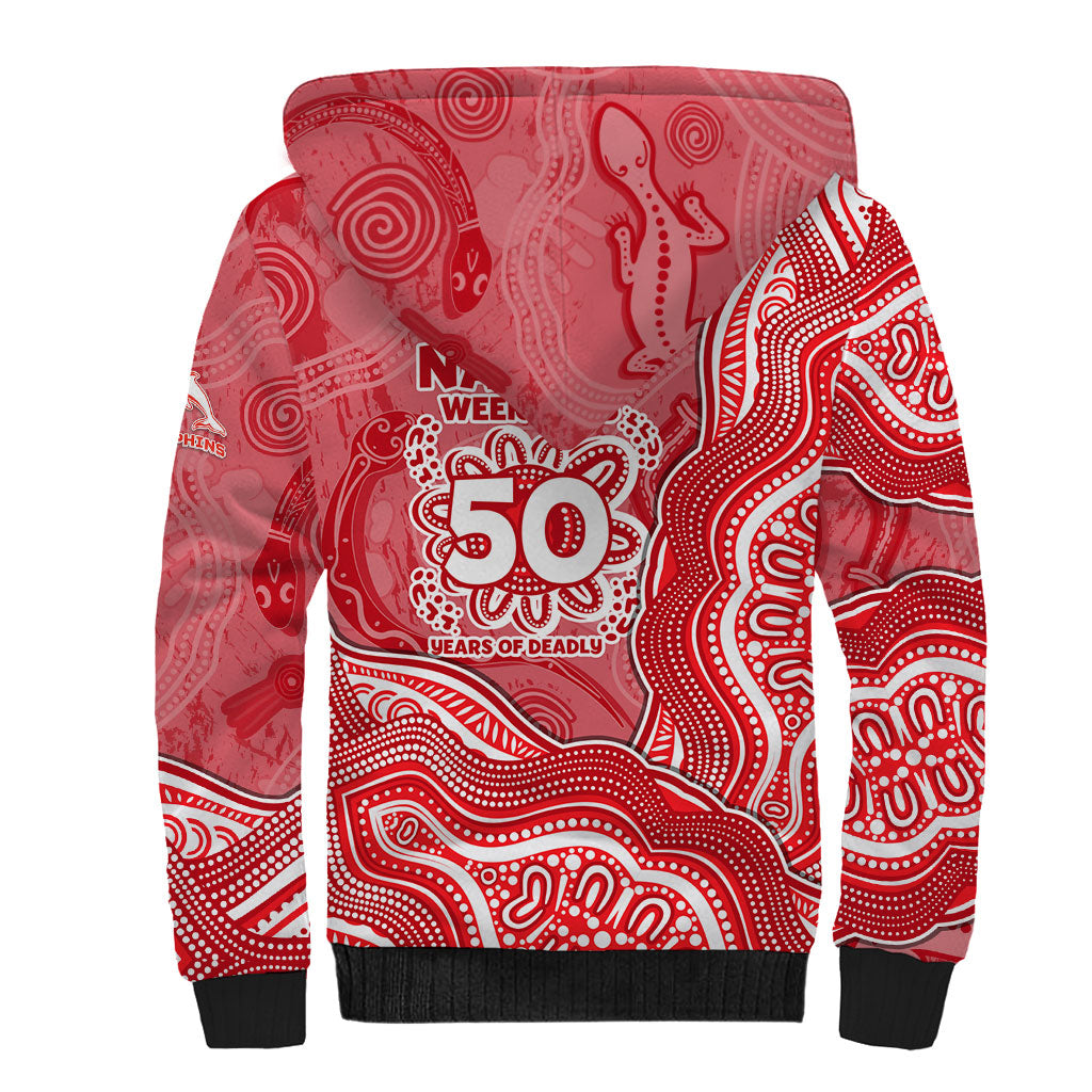 Dolphins NAIDOC Week 2026 Sherpa Hoodie First Nations of Australia Aboriginal Mascot Rugby