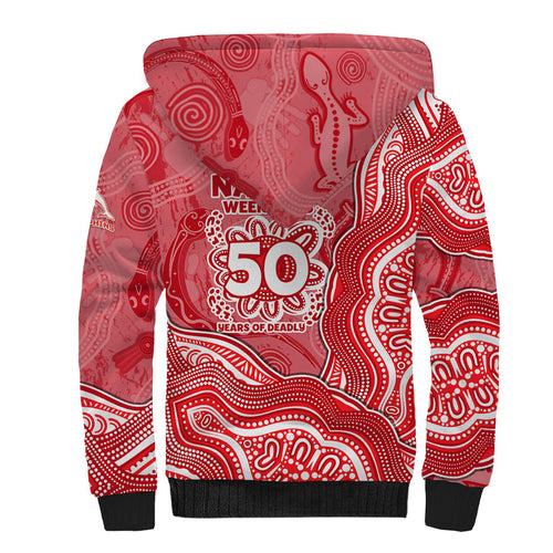 Dolphins NAIDOC Week 2026 Sherpa Hoodie First Nations of Australia Aboriginal Mascot Rugby